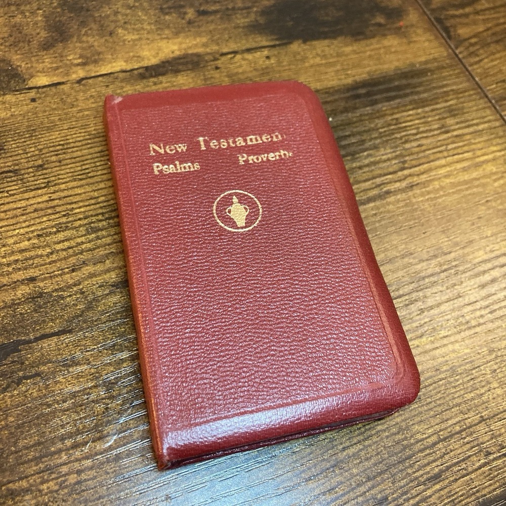 Gideons Red Vest Pocket New Testament + Psalms KJV National Edition Bible